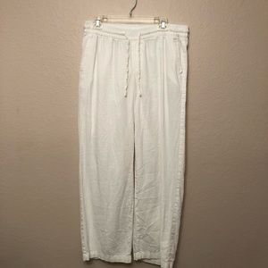 OLD NAVY // linen white pants
